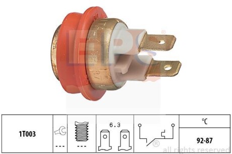 Датчик включения вентилятора EPS 1.850.042