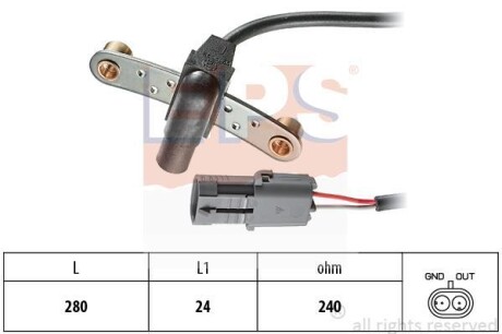 Датчик положения коленчатого вала EPS 1.953.019