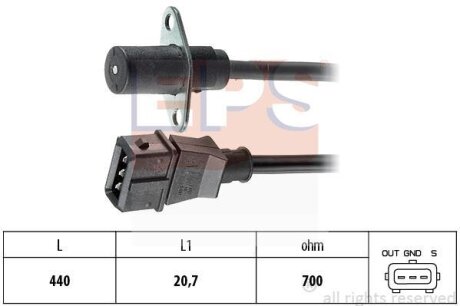 Датчик положения коленчатого вала EPS 1.953.022