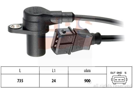 Датчик положения коленчатого вала EPS 1.953.074