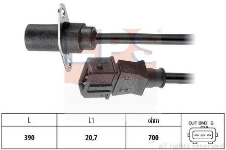 Датчик положения коленчатого вала EPS 1.953.270