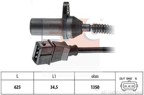 Датчик положения коленчатого вала EPS 1.953.285