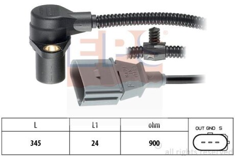 Датчик положения коленчатого вала EPS 1.953.287