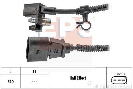 Датчик положения коленчатого вала EPS 1.953.445