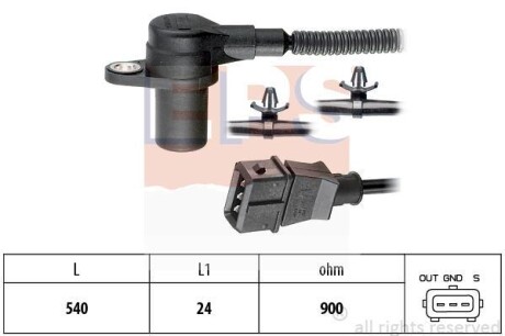 Датчик положения коленчатого вала EPS 1.953.587