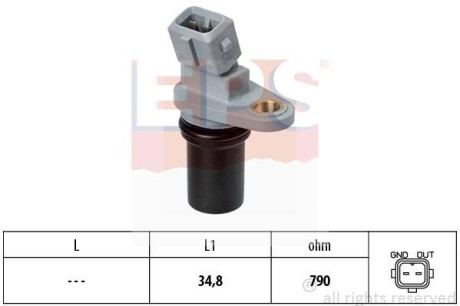 Датчик положения коленчатого вала EPS 1.953.641