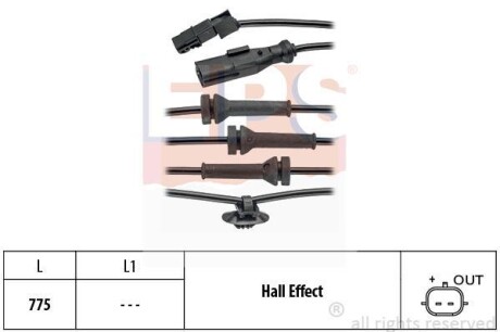 Датчик АБС EPS 1960055