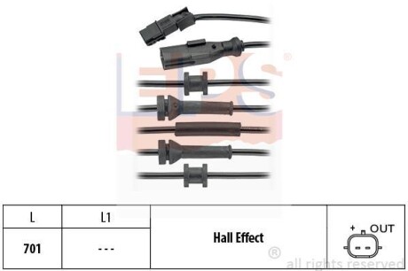 Датчик АБС EPS 1960169