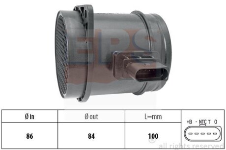 Датчик потока воздуха EPS 1.991.329