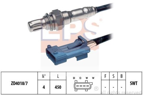 Датчик кислородный / Лямбда-зонд EPS 1998078