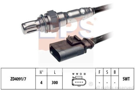 Датчик кислородный / Лямбда-зонд EPS 1998170