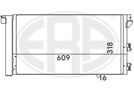 Радиатор кондиционера (Конденсатор) ERA 667001