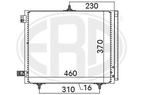 Радиатор кондиционера (Конденсатор) ERA 667009