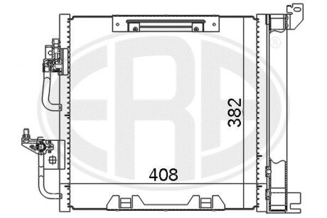 Радиатор кондиционера (Конденсатор) ERA 667019