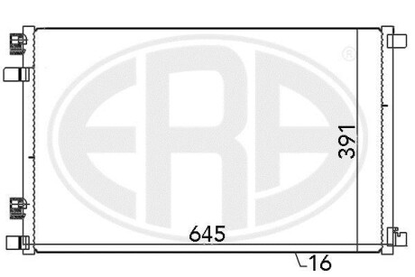 Радиатор кондиционера (Конденсатор) ERA 667021