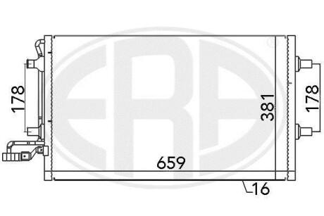 Радиатор кондиционера (Конденсатор) ERA 667027