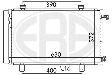 Радиатор кондиционера (Конденсатор) ERA 667035