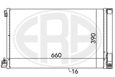 Радиатор кондиционера (Конденсатор) ERA 667049