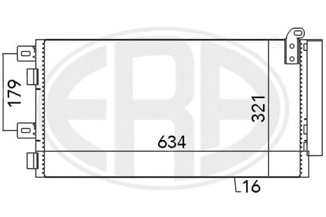 Радиатор кондиционера (Конденсатор) ERA 667051