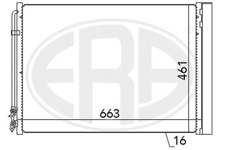 Радиатор кондиционера (Конденсатор) ERA 667079