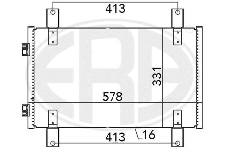 Радиатор кондиционера (Конденсатор) ERA 667084