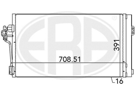 Радиатор кондиционера (Конденсатор) ERA 667139