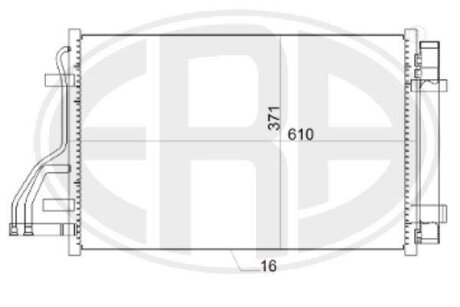 Радиатор кондиционера (Конденсатор) ERA 667151