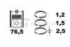 Кольца поршневые, комплект ET ENGINETEAM R1005400 (фото 2)