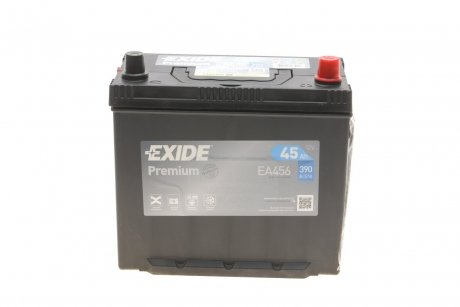 Акумуляторна батарея 45Ah/390A (235x127x226/+R/B01) Premium Азія EXIDE EA456 (фото 1)