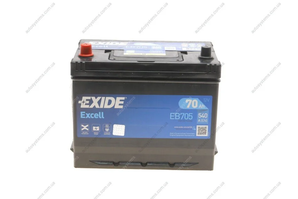 Аккумулятор EXIDE EB705 (фото 1)