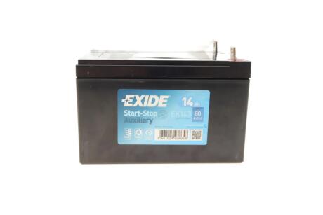 Акумуляторна батарея 14Ah/80A (150x100x100/+L/B0) (Start-Stop AGM/допоміжний) EXIDE EK143