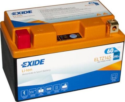 Аккумулятор Li-ion 12В 5Ач 290А(EN) L+ EXIDE ELTZ14S