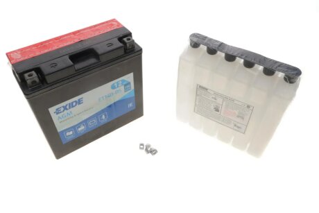 Акумуляторна батарея 12Ah/190A (150x70x145/+L/B0) (AGM) (мото) (сухозаряджений) EXIDE ET14B-BS