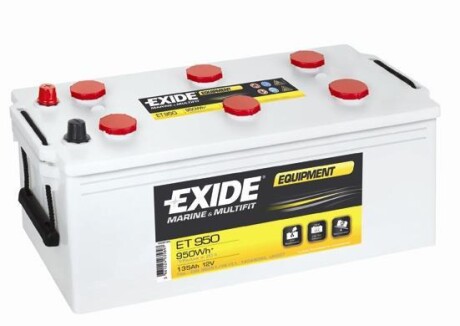 Аккумулятор 12В 135Ач 700А(EN) L+ EXIDE ET950