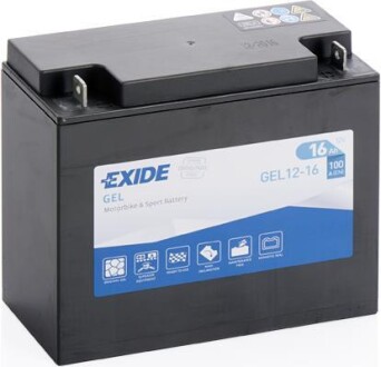 Аккумулятор GEL 12В 16Ач 100А(EN) R+ EXIDE GEL12-16