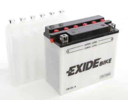 Аккумулятор 12В 18Ач 190А(EN) R+ EXIDE YB18L-A