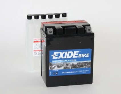 Аккумулятор 12В 12Ач 210А(EN) L+ EXIDE YTX14AH-BS