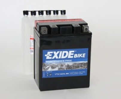 Аккумулятор 12В 12Ач 210А(EN) R+ EXIDE YTX14AHL-BS