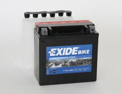 Аккумулятор 12В 12Ач 200А(EN) L+ EXIDE YTX14-BS