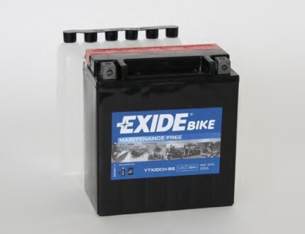 Аккумулятор 12В 18Ач 230А(EN) L+ EXIDE YTX20CH-BS