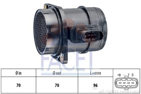 Датчик ДМРВ FACET 10.1299