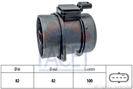 Датчик ДМРВ FACET 10.1455