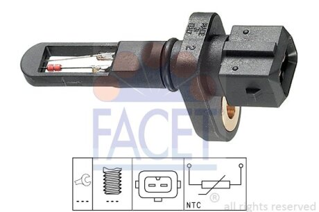Датчик температуры впускаемого воздуха FACET 10.4001