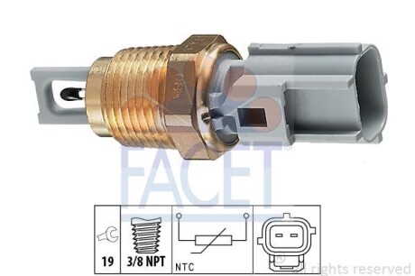 Датчик температуры впускаемого воздуха FACET 10.4004