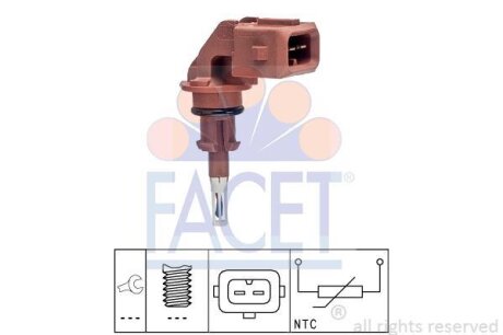 Датчик температуры впускаемого воздуха FACET 104048