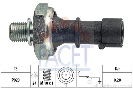 Датчик давления масла FACET 70170