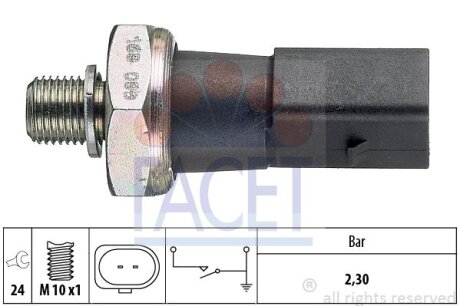 Датчик давления масла FACET 7.0190