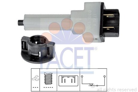 Выключатель стоп-сигнала FACET 7.1080