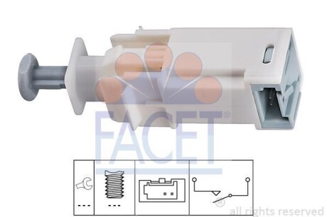 Выключатель стоп-сигнала FACET 7.1226