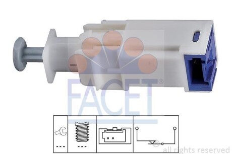 Выключатель стоп-сигнала FACET 7.1241
